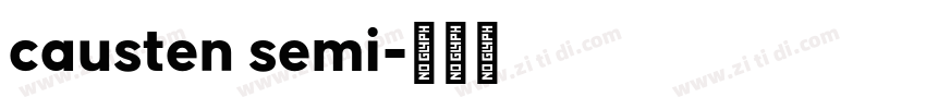 causten semi字体转换
